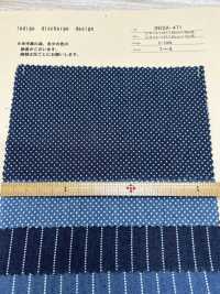 INDIA-471 تصميم تفريغ النيلي[Textile / Fabric] Arinobe Shoten صور إضافية