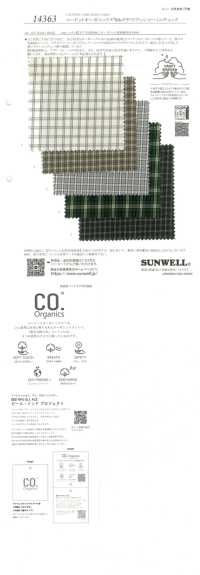 14363 Kodotto Organics® 60s تشطيب غسيل حرفي كاروهات صغيرة[نسيج / قماش] SUNWELL صور إضافية