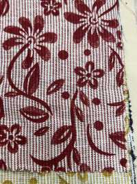 A-7049 طباعة مخططة من الكتان[Textile / Fabric] Arinobe Shoten صور إضافية