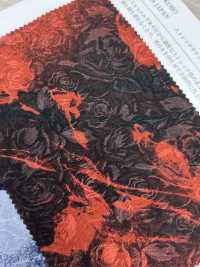 KKP1021-D-33-83 جاكار ساتان مطاطي بطباعة زهور متعددة الألوان[نسيج / قماش] Uni Textile (Komon Kobo) صور إضافية