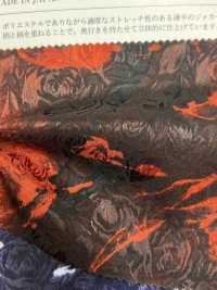 KKP1021-D-33-83 جاكار ساتان مطاطي بطباعة زهور متعددة الألوان[نسيج / قماش] Uni Textile (Komon Kobo) صور إضافية