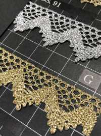 DS91 دانتيل لامي 23 Mm[Ribbons, Tapes, And Cords] DAISADA صور إضافية