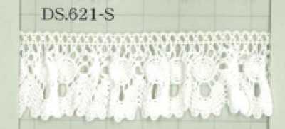 DS621-S دانتيل مطاطي دانتيل كشكش 23mm