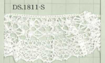 DS1811-S دانتيل مطاطي دانتيل كشكش 30mm