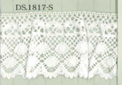 DS1817-S دانتيل مطاطي دانتيل كشكش 40mm