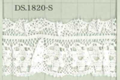 DS1820-S دانتيل مطاطي دانتيل كشكش 35mm