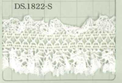 DS1822-S دانتيل مطاطي دانتيل كشكش دانتيل سلم 35mm