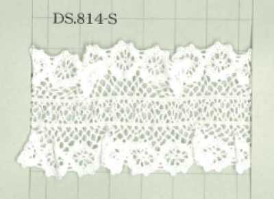 DS814-S دانتيل كشكش مرن 40 مم
