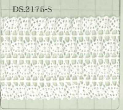 DS2175-S دانتيل مرن دانتيل كشكش 48mm