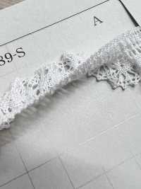 DS2689-S دانتيل بكشكشة مرن، دانتيل مطاطي، عرض 19mm DAISADA صور إضافية
