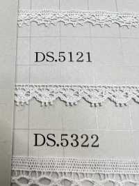 DS5121 شريط دانتيل خفيف الوزن، العرض 8 مم DAISADA صور إضافية