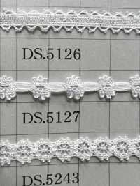 DS5126 دانتيل خفيف الوزن، عرض 7 مم DAISADA صور إضافية