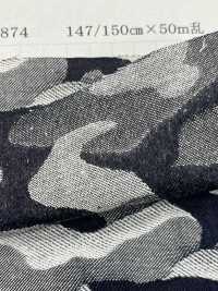 YK874 جاكار تمويه بحبل نيلي 9 أونصات[Textile / Fabric] Yoshiwa Textile صور إضافية