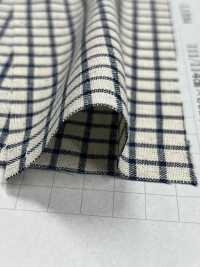 L1334 قطن وكتان بتصميم مربعات إنديغو 5 أونصات[نسيج / قماش] Yoshiwa Textile صور إضافية