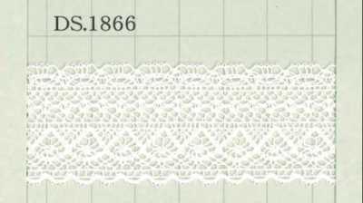 DS1866 عرض الدانتيل القطني: 28mm