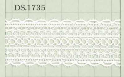 DS1735 عرض دانتيل قطني: 30mm