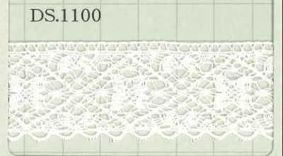 DS1100 دانتيل قطني، العرض: 28 mm