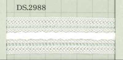 DS2988 عرض دانتيل قطني: 23mm