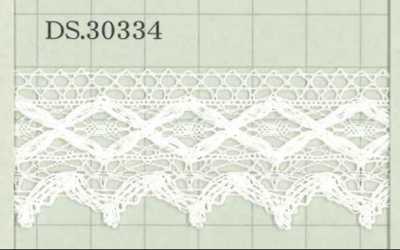 DS30334 دانتيل قطني، العرض: 30mm