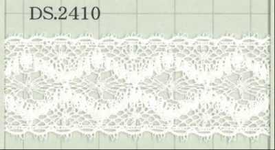 DS2410 دانتيل قطني عرض: 28mm