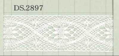 DS2897 عرض دانتيل قطني: 23mm