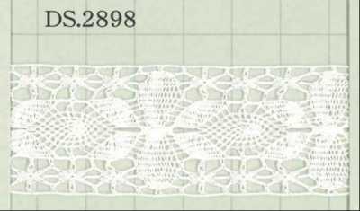 DS2898 دانتيل قطني العرض: 28mm