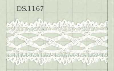 DS1167 دانتيل قطني العرض: 33mm
