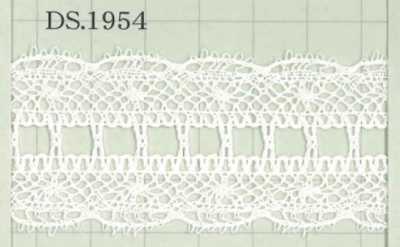 DS1954 عرض دانتيل قطني: 33mm