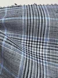 A-7069 كتان 100% Glen Check[Textile / Fabric] Arinobe Shoten صور إضافية