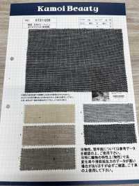 ST211228 شبك دوبي مصبوغ بالغزل من القطن والكتان Orinasu Tochio (Tochio Weave)[نسيج / قماش] Kumoi Beauty صور إضافية