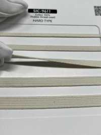 SIC-9611 شريط مطاطي بسلك من القطن العضوي (صلب) SHINDO(SIC) صور إضافية