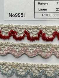 9951 دانتيل رايون ملتف (حوالي 10 مم) ROSE BRAND (Marushin) صور إضافية