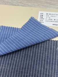 AN-9007 مخطط من القطن والكتان بتشطيب مغسول[Textile / Fabric] Arinobe Shoten صور إضافية