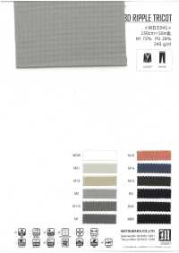 WD3341 تريكو بنمط متموج[Textile / Fabric] Matsubara صور إضافية