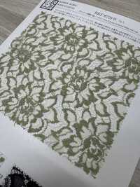 KKF8729-W-D1 برودكلوث دانتيل بتأثير هيدر ودروب بليت من البوليستر[نسيج / قماش] Uni Textile (Komon Kobo) صور إضافية