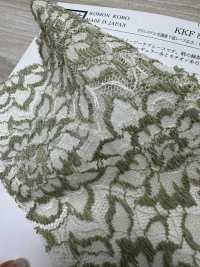 KKF8729-W-D1 برودكلوث دانتيل بتأثير هيدر ودروب بليت من البوليستر[نسيج / قماش] Uni Textile (Komon Kobo) صور إضافية
