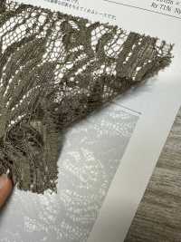 KKF8575-D4 دانتيل حبلي بحافة متموجة أحادية الجانب Ny/Ry[نسيج / قماش] Uni Textile (Komon Kobo) صور إضافية