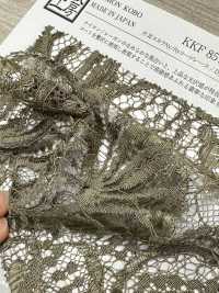KKF8575-D4 دانتيل حبلي بحافة متموجة أحادية الجانب Ny/Ry[نسيج / قماش] Uni Textile (Komon Kobo) صور إضافية