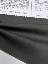 OSDC40333 قطن Supima 80/1 و French Linen 1/60 2/1 بتويل فائق بلمسة نهائية حريرية، مفحوص من الجانبين (قابل للعكس) (مصبوغ)[نسيج / قماش] Oharayaseni صور إضافية