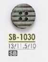 SB1030 زر بأربعة ثقوب من صدف لؤلؤي أسود