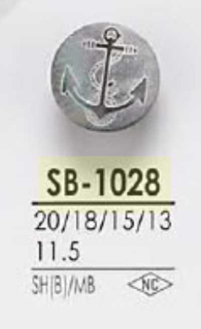 SB1028 زر بساق بحلقة دائرية ونصف حلقة من صدف عرق اللؤلؤ الأسود/النحاس