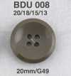 BDU008 زر راتنج البوليستر بأربعة ثقوب