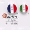 VN9771 زر من راتنج البوليستر بفتحتين وثقوب أمامية
