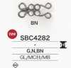SBC4282 خطاف من معدن عالي/نحاس مزين بالزجاج