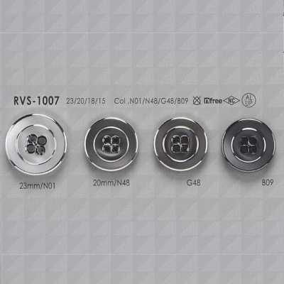 RVS1007 زر 4 ثقوب بفتحة أمامية من الألومنيوم/راتنج البوليستر