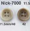 NICK7000 زر بأربعة ثقوب من راتنج اليوريا