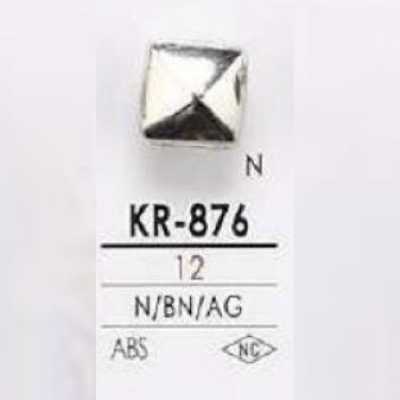 KR876 زر بساق بحلقة نصفية مربعة من راتنج ABS