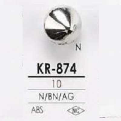 KR874 زر مربع بساق على شكل نصف حلقة من راتنج ABS