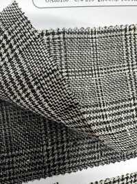 OA35180 كتان كلاسيكي بنقشة Glencheck ونقشة Houndstooth[نسيج / قماش] Oharayaseni صور إضافية
