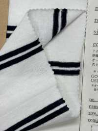 FJ220154 19/- Turkish Organic BD لوحة جيرسي بخطوط أفقية[نسيج / قماش] Fujisaki Textile صور إضافية